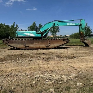 Excavadora de barcos Kobelco SK210LC usada en buenas condiciones Excavadora anfibia multifunción Bagger Digger con alta eficiencia - Product Image 3