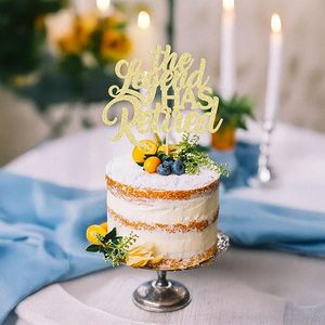 1 Pieza Decoración para Pastel con Purpurina Dorada 'La Leyenda se Retira', Feliz Retiro, Adiós a la Tensión, ¡Hola Pensión! - Product Image 1