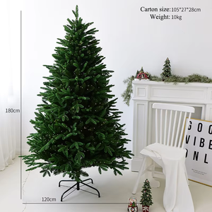 <span class=keywords><strong>Sapin</strong></span> de Noël artificiel avec collier de <span class=keywords><strong>sapin</strong></span> en osier, <span class=keywords><strong>sapin</strong></span> de type épicéa de taille standard pour la décoration intérieure des fêtes - Product Image 6