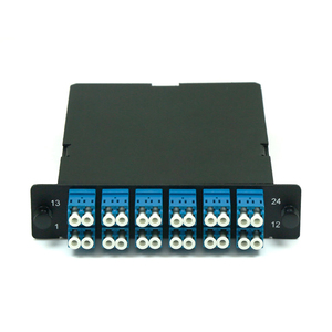 Casete de Fibra Óptica Monomodo MPO MTP de 12 LC Dúplex y 24 Fibras para Panel de Conexiones, Fabricación OEM - Product Image 1