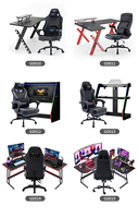 Table de bureau d'ordinateur en forme de K Offre Spéciale a mené le bureau de jeu rose clair pour des filles en bois