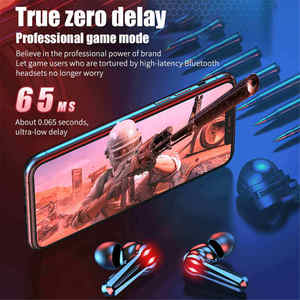 หูฟังเกมมิ่ง M28 HIFI สเตอริโอไร้สาย โหมดคู่ กันน้ำ สำหรับเล่นกีฬา วิ่ง หูฟังไร้สายแบบทรูไวร์เลส - Product Image 4
