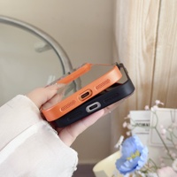 Coque de téléphone magnétique invisible effet miroir tendance pour iPhone 17 ProMax 16 15 14 13 Pro Max avec grande fenêtre et protection antichoc