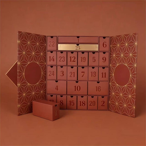 Caja de Calendario de Adviento de Lujo Personalizada, Cuenta Regresiva de <span class=keywords><strong>24</strong></span> Días, Empaque de Regalo de Papel Rígido con Cierre Magnético, Cumple con PPWR 2026 - Product Image 6
