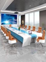 Table de conférence moderne de luxe avec plus de sièges, Design personnalisé, usine chinoise
