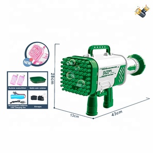 Súng Nước Mạnh Mẽ Mới 2022 Armas De Juguete Rocket Boom <span class=keywords><strong>Bubble</strong></span> <span class=keywords><strong>Gun</strong></span> 64 69 Lỗ Gatling Launcher Súng Bong <span class=keywords><strong>B</strong></span>óng Tên Lửa Boom <span class=keywords><strong>Bubble</strong></span> <span class=keywords><strong>Gun</strong></span> - Product Image 3