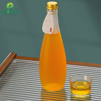 Bouteilles en verre vides de qualité alimentaire pour jus, soda et eau, avec logo personnalisé, vente en gros d'usine