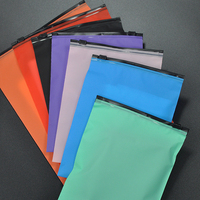 Petit sac à fermeture éclair emballage en plastique coloré personnalisé pour vêtements chaussettes chaussures