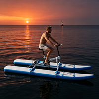 Vélo aquatique gonflable personnalisé à pédales, hydrofoil lisse et efficace, surface antidérapante stable, léger et confortable, pour utilisation en rivière