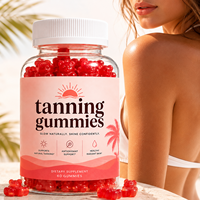 Bräunungs-Beta-Carotin-Gummis Kostenloser Versand Bräunungs-Gummis mit Vitamin C Tägliche Bräunungs-Gummis Private Label Logo