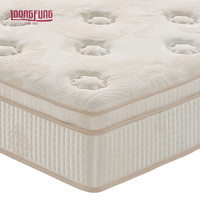 Matelas hybride personnalisé haut de gamme LOONGFUNG, ressorts ensachés et latex naturel, taille complète, ODM/OEM pour la maison et les chambres d'hôtel