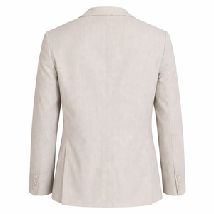 <span class=keywords><strong>Blazer</strong></span> Slim Fit da <span class=keywords><strong>Uomo</strong></span> Personalizzato in Misto Lino <span class=keywords><strong>Beige</strong></span>, Giacca Casual a Due Bottoni, per Matrimoni Estivi e Abbigliamento Business Casual - Product Image 2