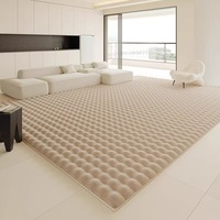 Superweicher Teppich mit Blasendesign, Kunstfell-Teppich für Wohnzimmer, Schlafzimmer, Heimbereich, Kunstfell-Blasenteppich