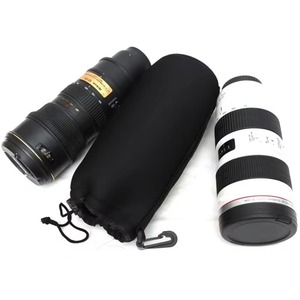 Funda impermeable de neopreno para lente de cámara, funda protectora suave con cordón para <span class=keywords><strong>Canon</strong></span>, Sony, Nikon, la mayoría de las cámaras SLR digitales - Product Image 4