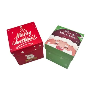 축제 시즌을위한 맞춤형 크리스마스 사탕 상자 다양한 모양 작은 선물 포장 창