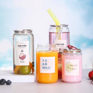 Tùy Chỉnh 300Ml 500Ml Pet Có Thể Dễ Dàng Mở Nước Giải Khát Có Thể Chai Nhựa Phù Hợp Niêm Phong Máy - Product Image 6