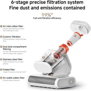 MIJIA 16kPa Puissance d'aspiration 72000 pulsations/min 65 ° Aspirateur <span class=keywords><strong>anti</strong></span>-acariens pour lits d'animaux C Hot Air UV-C <span class=keywords><strong>Anti</strong></span>-Tangle 99,9% Stérilisation 2 Pro - Product Image 6