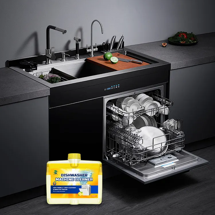 Удаление остатков OEM/ODM экологически чистое моющее средство для посудомоечной машины 250 мл очиститель для посудомоечной машины таблетки для посудомоечной машины