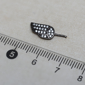 อุปกรณ์ตกแต่งเงินแท้ S925 รูปทรงเอเลี่ยน สำหรับงาน DIY อเนกประสงค์ ใช้เป็นตัวรองรับลูกปัดแบบกลวง สไตล์บาโรก เหมาะสำหรับงานประดิษฐ์ปีกขนาดใหญ่ ปีศาจน้อย และอื่นๆ - Product Image 4