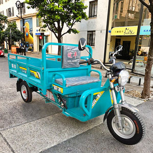 Sepeda roda tiga listrik, 1.9m tiga pintu listrik sepeda roda tiga 1500W DC Motor pembuangan kargo dewasa terbuka 400kg + muatan 30km/jam 70-90km - Product Image 2