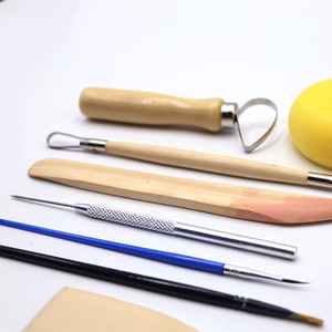 Bview Art <span class=keywords><strong>Kit</strong></span> d'argile de <span class=keywords><strong>poterie</strong></span> sèche à l'air 500g <span class=keywords><strong>Kit</strong></span> d'argile à modeler <span class=keywords><strong>pour</strong></span> adultes comprenant 6 pièces de peinture acrylique et palette de peinture - Product Image 6