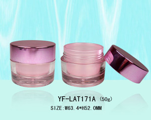 Gradient Cosmetic Cream <b>Jar</b> With Built‑in Mirror 45g Luxury Skincare Container Empty Face Cream Pot With Spoon Custom Logo - Product Image 6