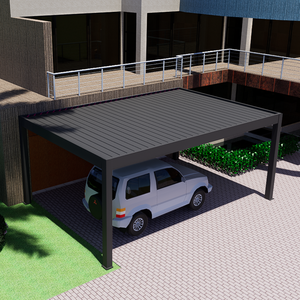 Abri <span class=keywords><strong>voiture</strong></span> double robuste de haute qualité Garage de voitures Abri <span class=keywords><strong>voiture</strong></span> parking pergola en aluminium - Product Image 3