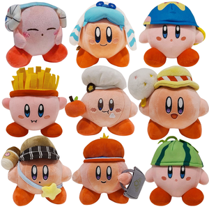Unisex all'ingrosso Kirby gioco Mini Action Figure modello giocattolo carino Kawaii cartone animato ornamento per torta decorazione auto disponibile <span class=keywords><strong>Anime</strong></span> <span class=keywords><strong>rosa</strong></span> - Product Image 1