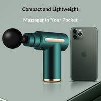 Mini pistolet de massage électrique portable LCD Fascia Gun Fitness, 4 têtes de massage, batterie 1200-2000mAh, faible bruit