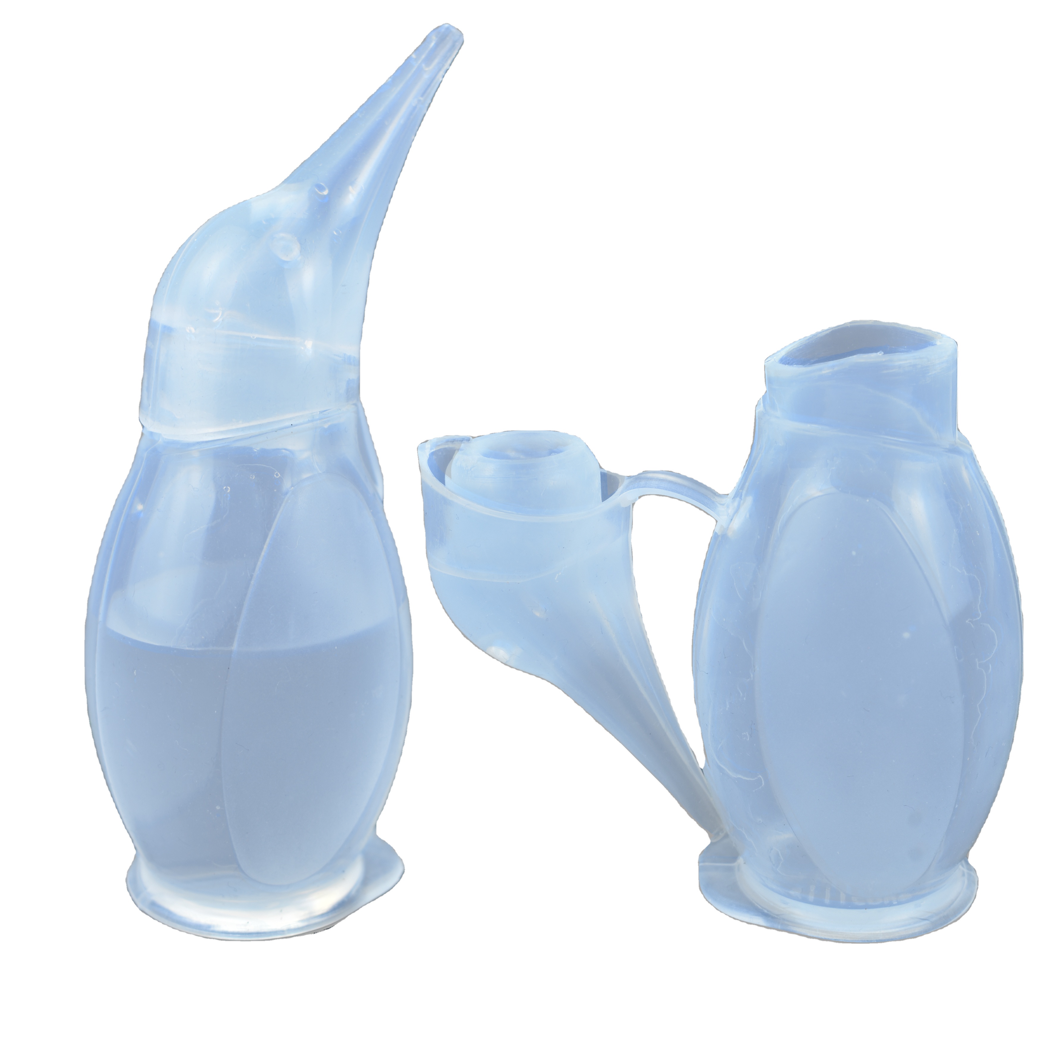 Aspirador nasal bebê sucção pinguim de silicone, aspirador nasal manual a vácuo