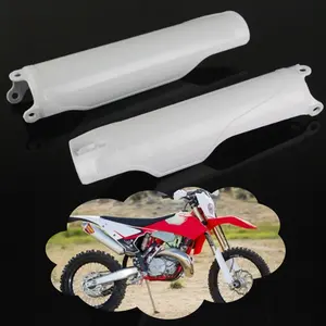 Белые пластиковые накладки на вилки велосипеда-внедорожника для Honda CRF250, CRF450, 2004-2014, CR125, CR250, 2004-2007