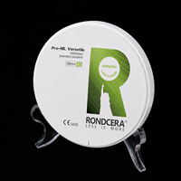 Bloc de zircone MDR polyvalent Rondcera pour la fabrication de prothèses dentaires sur mesure, de barres de surprothèse et de prothèses d'implants amovibles