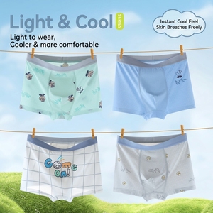 For Teen Boys in Puberty Ice Silk <strong>Boxer</strong> Shorts Breathable Antibacterial Elastic Underwear <strong>Junior</strong> High Senior Students - Product Image 1