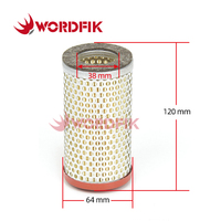 Cartouche de filtre à air Wordfik 90951000000 pour pompe à vide Becke KVT3.60 KVT3.80 KDT3.60 KDT3.80 DVT3.60 DVT3.80 Picchio2200