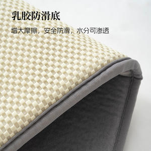 แผ่นรองพื้นห้องน้ำเมมโมรี่โฟมทรงสี่เหลี่ยมผืนผ้าสีทึบดูดซับน้ำได้ดีแห้งเร็วสำหรับทางเข้าห้องน้ำในบ้าน - Product Image 4