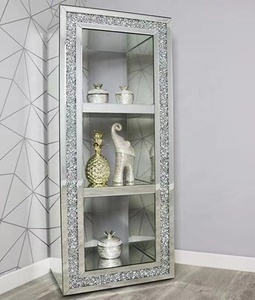 High Quality Mirrored <strong>Bedside</strong> Tables Cabinet 3 Drawers Nightstand Side Table <strong>Mirror</strong> <strong>Bedside</strong> Mirrored Chest for Bedroom - Product Image 3