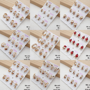 <span class=keywords><strong>Pendientes</strong></span> de Aro XUPING con Baño de Oro de 18K y Circonitas Completas, <span class=keywords><strong>Pendientes</strong></span> Huggie de Lujo Brillantes con Zirconia para Fiesta, Venta al por Mayor - Product Image 5
