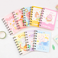 Personalizado A7 colgante Mini cuaderno para estudiantes lindo Kawaii espiral bolsillo Bloc de notas pegatina personalizada sublimación