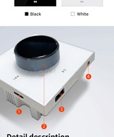 Amplificateur intelligent à bouton rotatif 2 canaux 40W, boîtier métallique, idéal pour le home cinéma et la musique d'ambiance