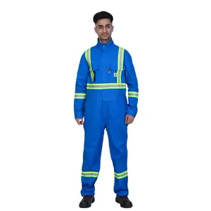 Oil refinery workwear uniform flame retardant coverall for men workwear