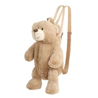 Ours en peluche 3D avec logo brodé personnalisé, sac à dos pour enfants