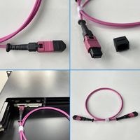Câble Trunk Fibre Optique 12 Fibres OM4 MPO vers MPO pour Centre de Données Haute Densité