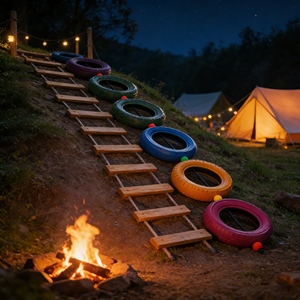 <span class=keywords><strong>Corde</strong></span> d'escalade à faible pente adaptée aux tout-petits, inclinaison douce avec des points d'appui supplémentaires <span class=keywords><strong>pour</strong></span> les terrains de jeux des jeunes enfants - Product Image 2