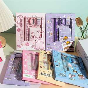 Set de Papelería <span class=keywords><strong>al</strong></span> <span class=keywords><strong>Por</strong></span> <span class=keywords><strong>Mayor</strong></span> para la Vuelta <span class=keywords><strong>al</strong></span> Cole con Dibujos Animados Bonitos, Papelería Portátil para Regalo de Niños de Primaria - Product Image 6