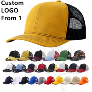 Chất lượng tốt cong Vành bóng chày da lộn trucker cap lưới Mũ Dubai Hot Bán hàng thiết kế thương hiệu - Product Image 1
