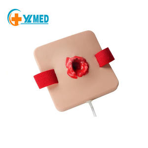 Science médicale Traumatisme humain Blessure par balle Bandage Suture Exercice Soins infirmiers Modèle <span class=keywords><strong>Module</strong></span> de peau - Product Image 1