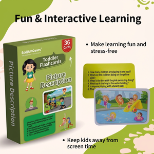 Tarjetas de Descripción de Imágenes Nivel 1, Tarjetas de Aprendizaje Temprano en Inglés, Juego de Actividades Visuales para Niños - Product Image 5
