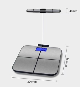 체질량지수 체지방 측정 체중계 8-전극 LCD 디스플레이 플라스틱 OEM 가정용 지능형 정밀 건강 전자 체중계 - Product Image 3