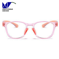 Monture de prescription carrée sur mesure OEM en TPEE et TR90, anti-lumière bleue, pour enfants et adolescents, taille 46-16-125 – Usine d'optique