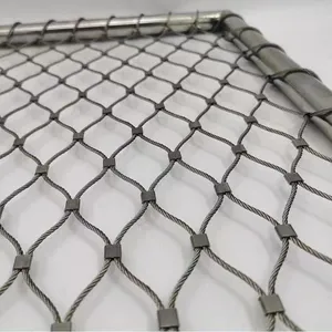 High Quality Wire Rope Mesh Net Zoo Enclosure Bird Aviary Netting